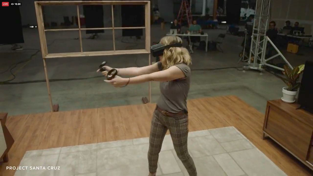 Project Santa Cruz as seen in an Oculus video