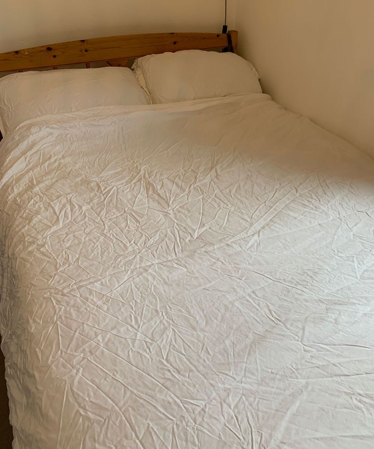 We tried the water hack to remove creases from bed sheets Real Homes