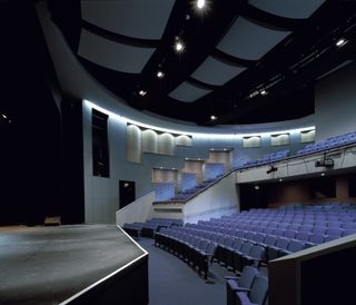 Brindley Arts Centre, Runcorn, United Kingdom, Architect John Miller And Partners, Brindley Arts Centre View Across Theatre. (Photo by View Pictures/Universal Images Group via Getty Images)