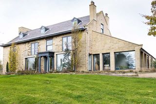 19th century country house after remodel with two storey extension