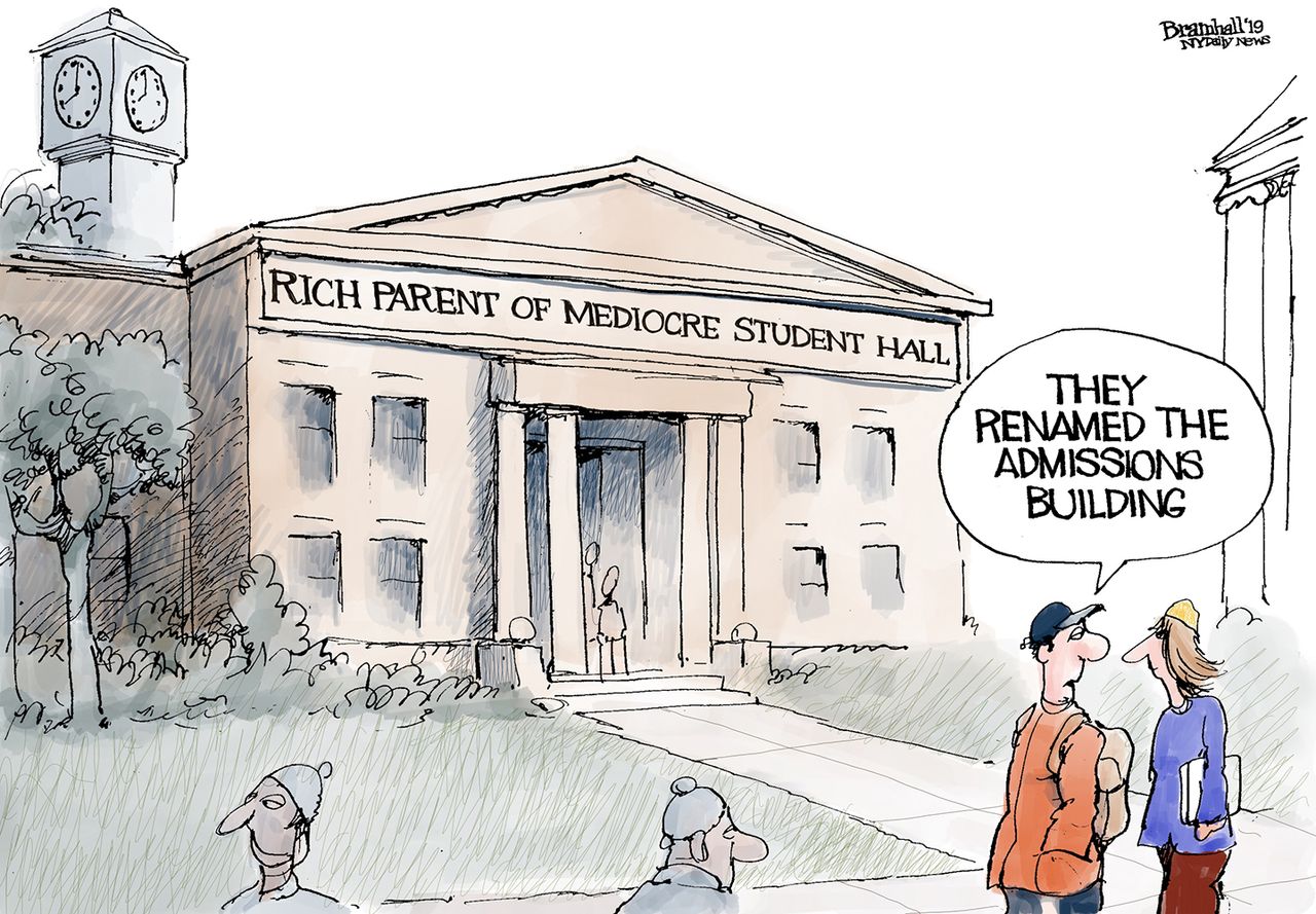 Editorial&amp;amp;nbsp;Cartoon&amp;amp;nbsp;U.S.&amp;amp;nbsp;College admissions scandal rich parents bribe ivy league schools