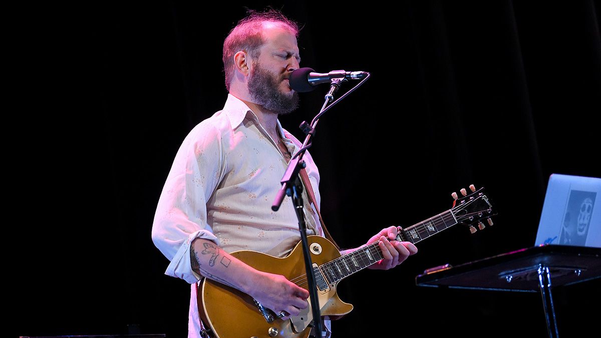 Justin Vernon of Bon Iver performs on stage during the 2019 New Yorker Festival on October 13, 2019 in New York City