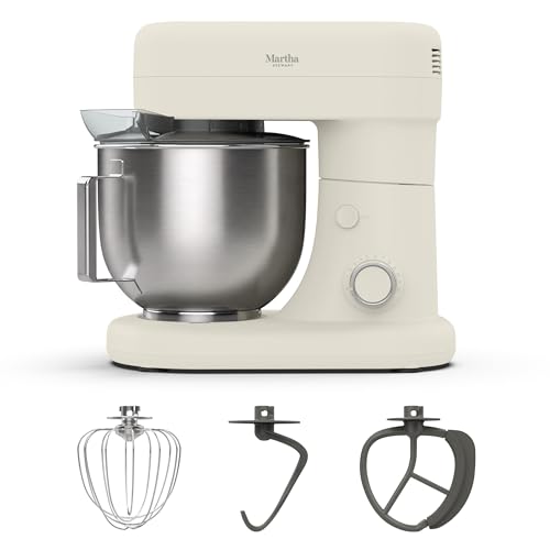 Martha Stewart 5.3qt Tilt Head Stand Mixer, 12 Speeds, Stainless Steel Bowl