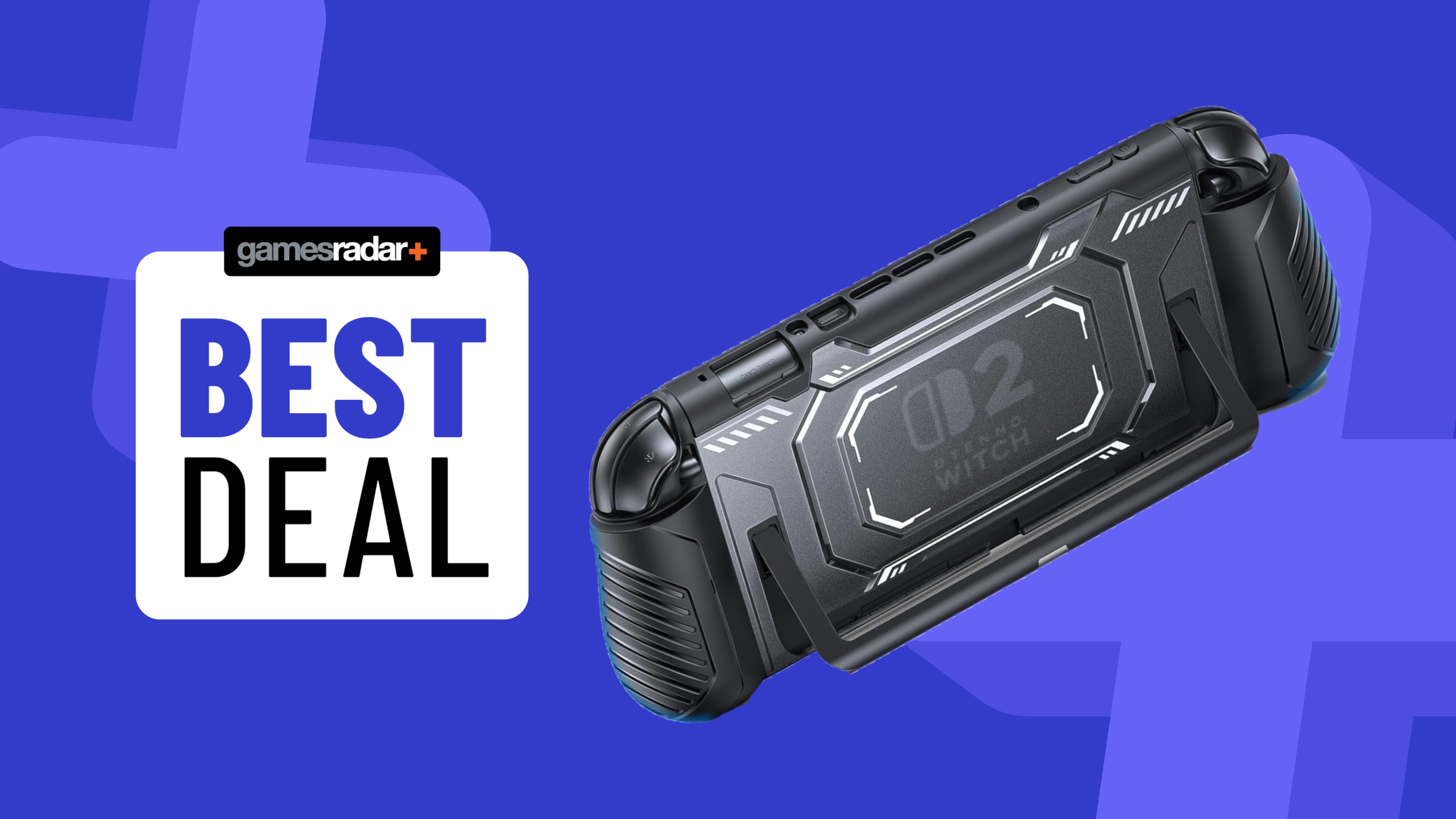 Image of the Fastsnail Switch 2 case on a blue GamesRadar+ background.