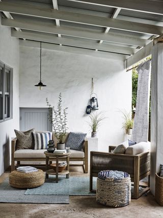 Outdoor coastal inspired living room by John Lewis