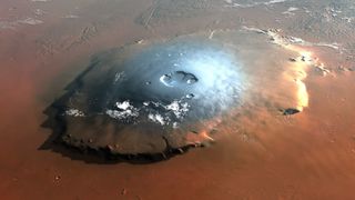when does a hill become a mountain: Olympus Mons