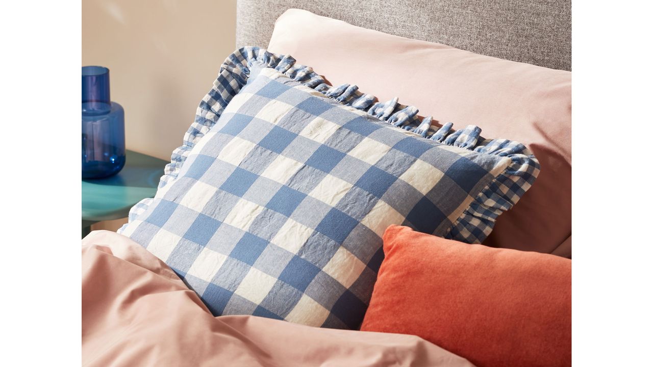 gingham cushion