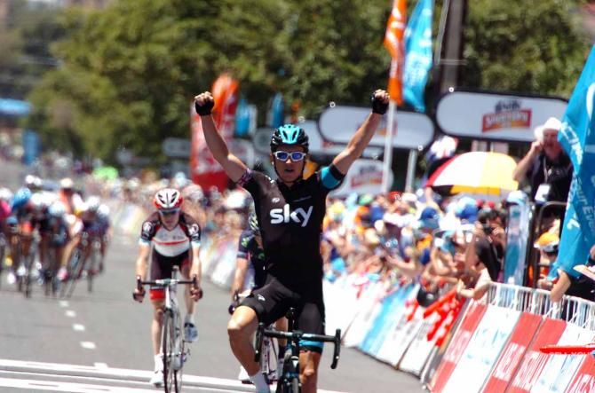 Geraint Thomas (Sky) took the stage and the overall lead.