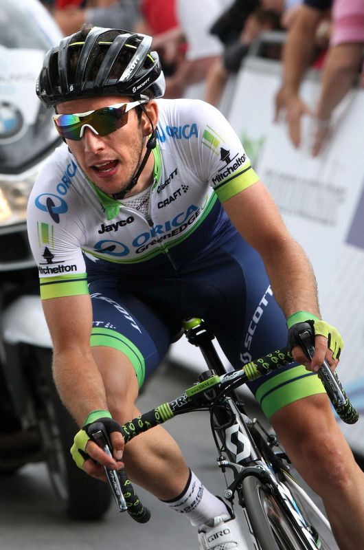 Adam Yates (Orica-GreenEdge) at the 2014 British national championships