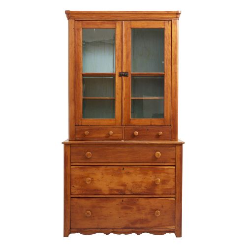 Rejuvenation, Vintage Traditional Cherry Wood Hutch