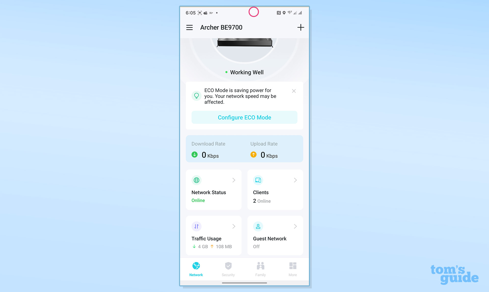 TP-Link Archer BE9700 app screenshot