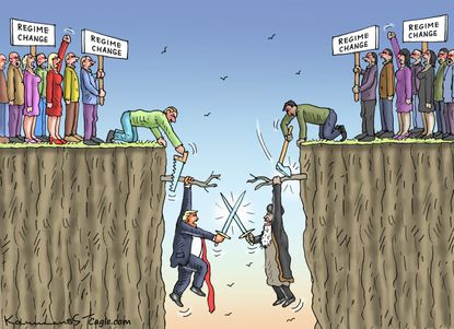 A political cartoon.