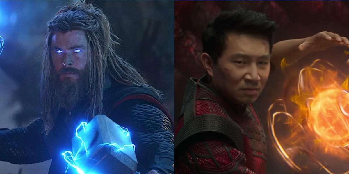 Thor and Shang-Chi side by side