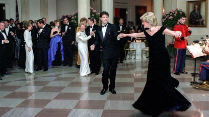 Diana's Edelstein dress was from the same designer who made the iconic "Travolta dress"