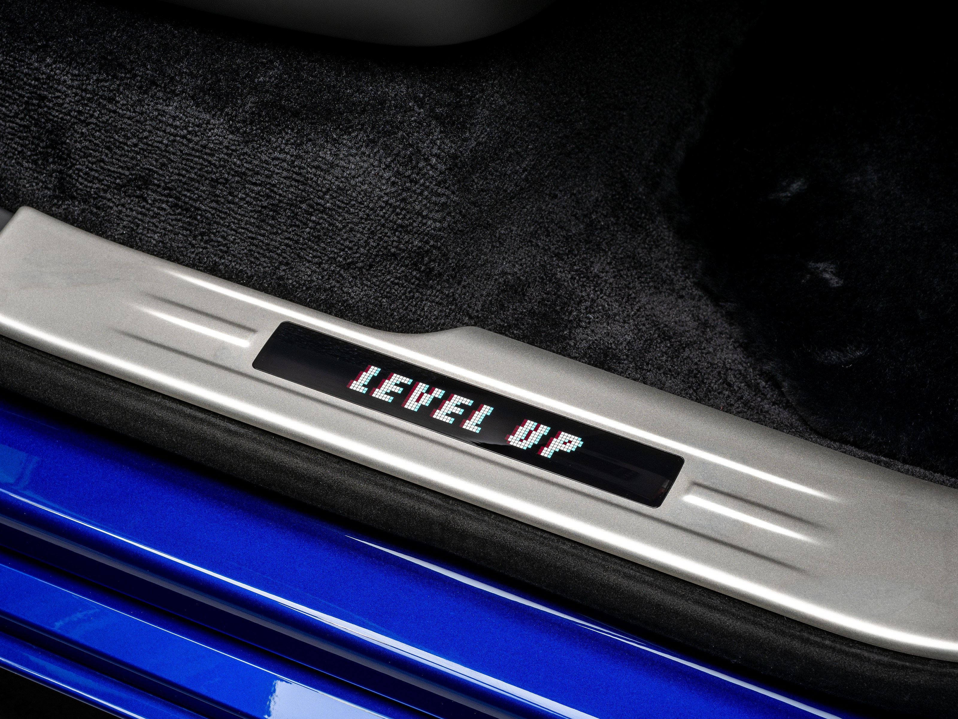 One of the four bespoke treadplates in the Black Badge Ghost Gamer