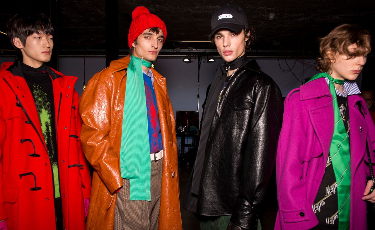 Backstage at MSGM A/W 2020