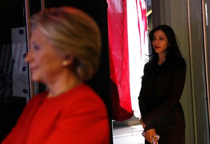 Hillary Clinton and Huma Abedin.
