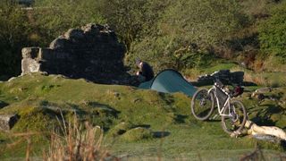 A wild camping pitch on Dartmoor