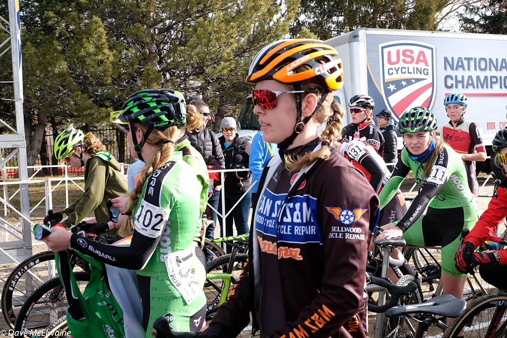 The U23 Women getting called up to race