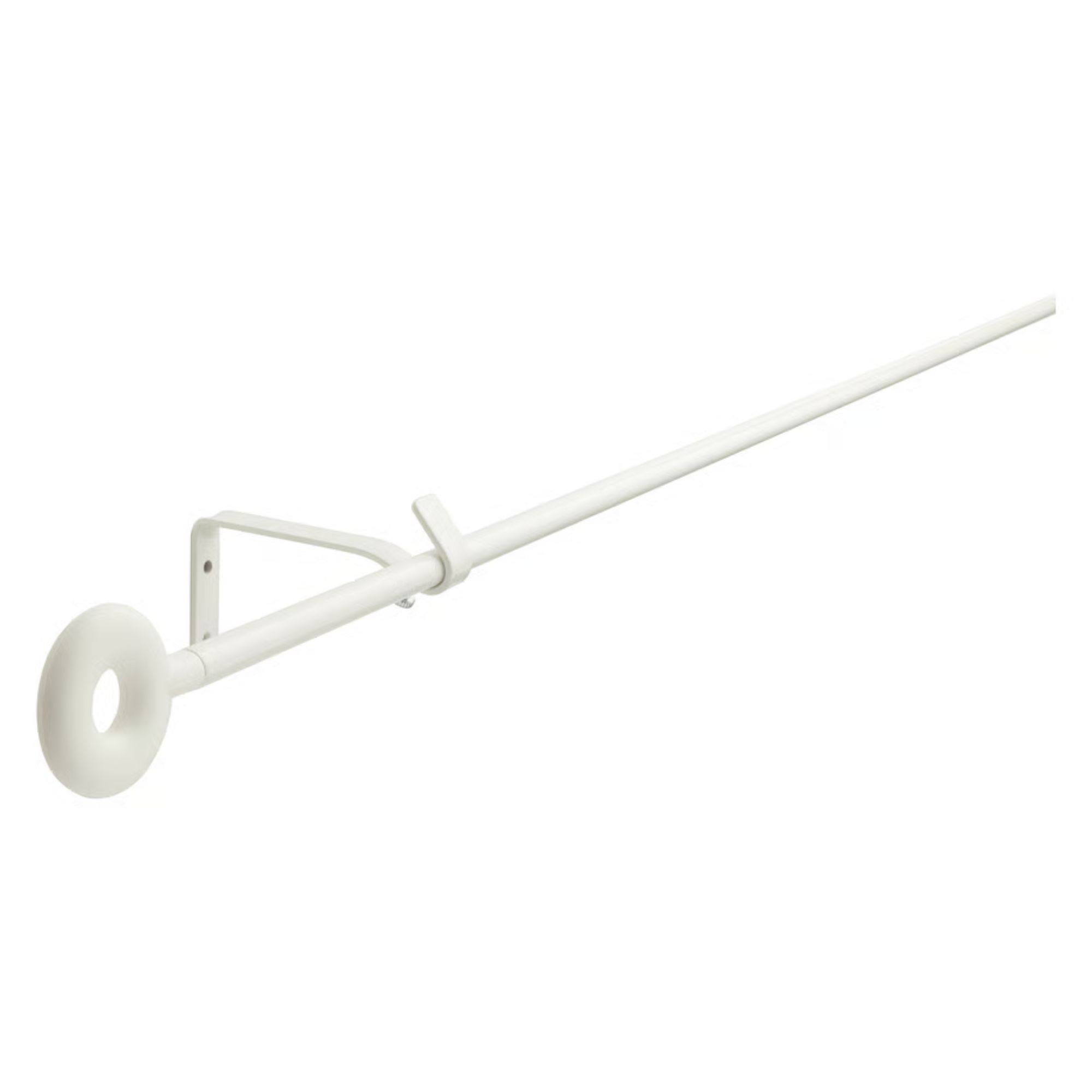 IKEA white curtain rod