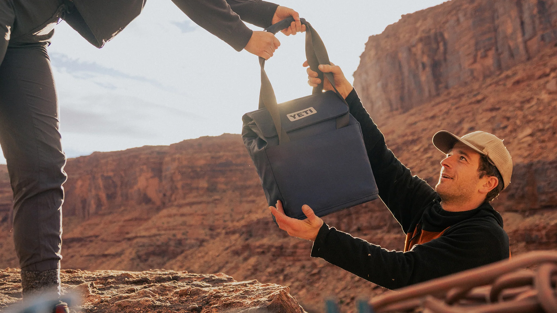 YETI Daytrip cooler in use