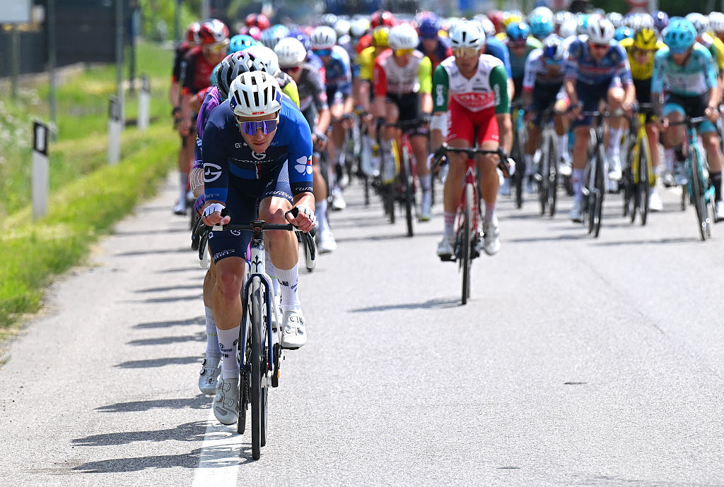ASIAGO ITALY MAY 25 Enzo Paleni of France and Team Groupama FDJ attacks during the 108th Giro dItalia 2025 Stage 15 a 219km stage from Fiume Veneto to Asiago UCIWT on May 25 2025 in Asiago Italy Photo by Tim de WaeleGetty Images