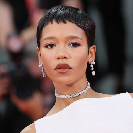 Taylor Russell attends the "The Room Next Door" red carpet during the 81st Venice International Film Festival on September 02, 2024 in Venice, Italy