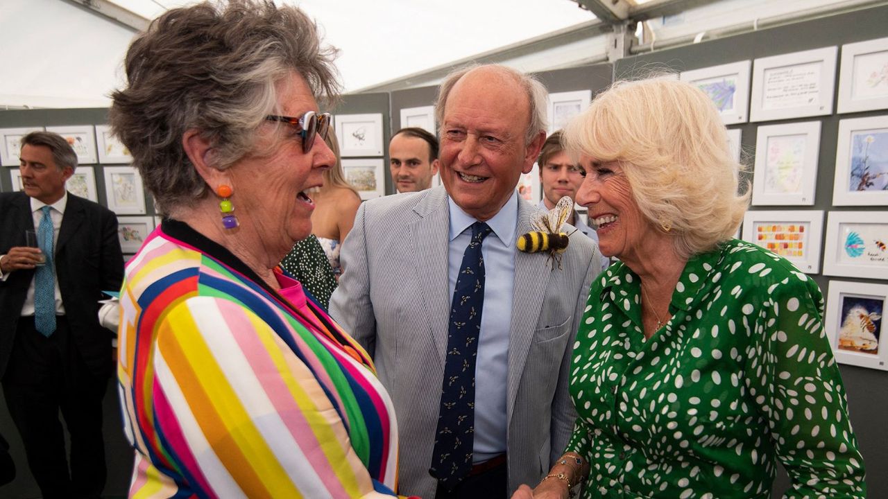 Queen Camilla&#039;s green belted dress with white polka dots was the perfect summer look at a recent royal engagement in London