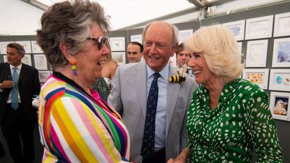 Queen Camilla's green belted dress with white polka dots was the perfect summer look at a recent royal engagement in London