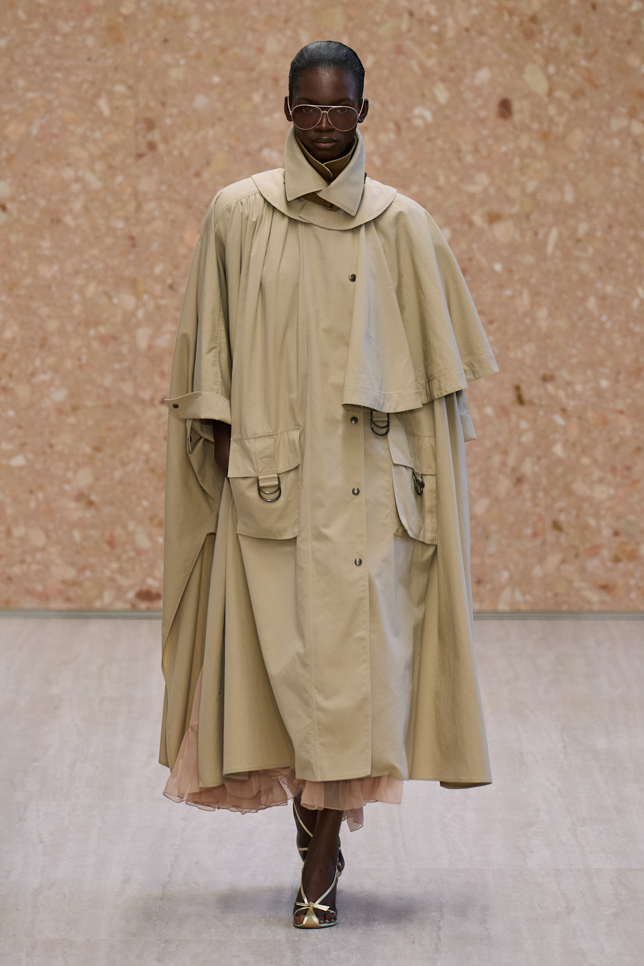 A model walks the Chlo&amp;eacute; spring/summer 2027 runway during Paris Fashion Week.