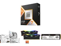 AMD Ryzen 7 9800X3D, GIGABYTE X870E AORUS PRO ICE, 32GB DDR5-6000, 2TB PCIe 4.0 M.2