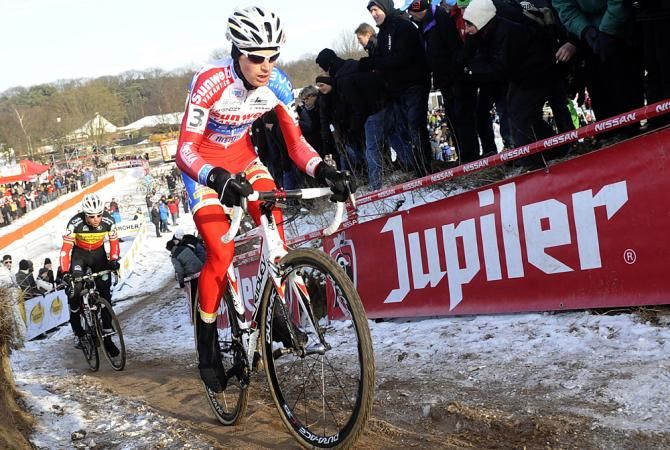 It was snowy for the Superprestige Hoogstraten in 2012