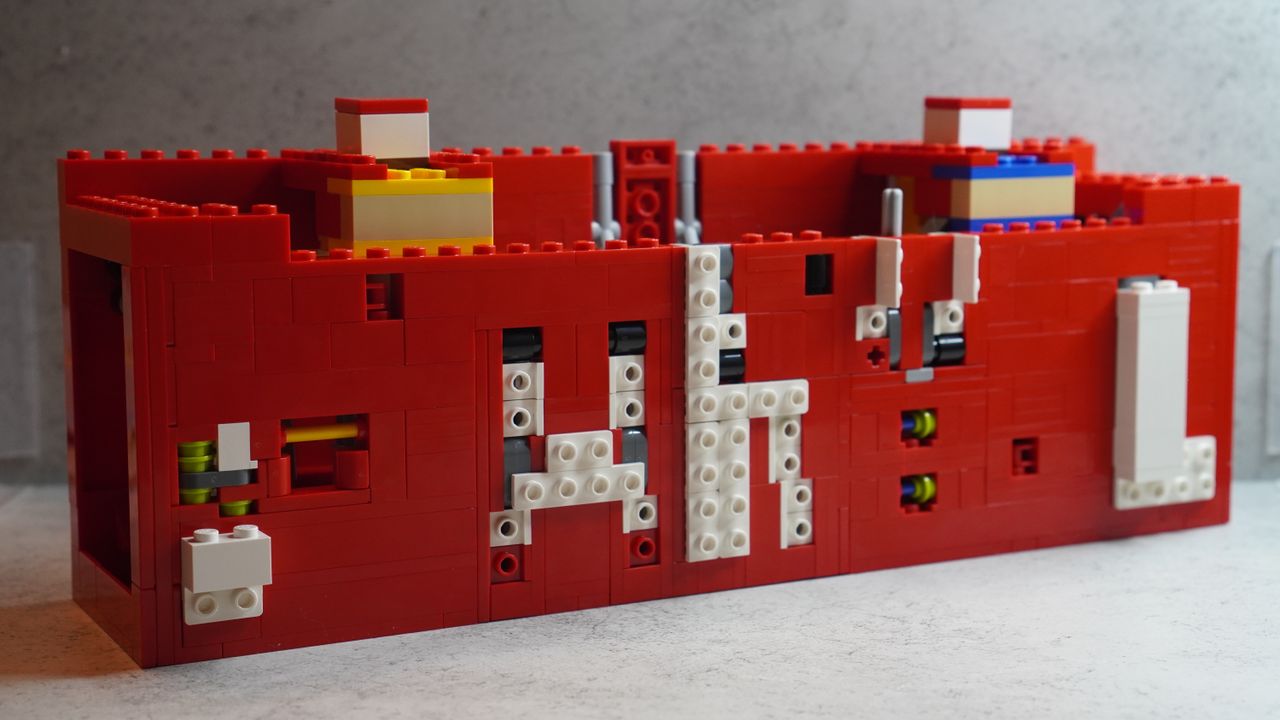 Lego Marvel Logo &amp; Minifigures set in progress