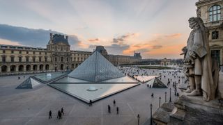 A photo of the Louvre, which has one of the best online art galleries