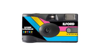 Ilford Ilfocolor Rapid Retro Single Use Camera on white background
