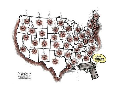 Political cartoon Stand Your Ground