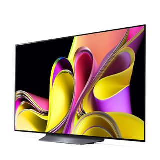 LG OLED55B3 TV on a white background