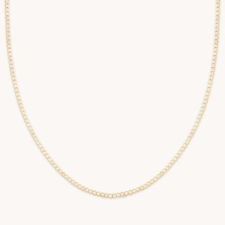 Gleam Tennis Chain Necklace in Gold