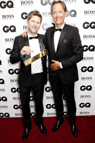 Christopher Bailey & Richard E Grant at The GQ Men Of The Year Awards, 2014