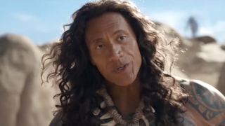 dwayne johnson as maui in the live action moana 