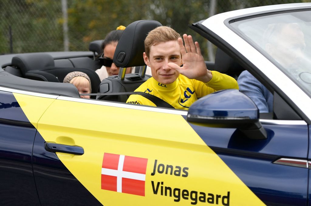 Jonas Vingegaard - the Tour de France 2022 champion - is welcomed back to Denmark in a huge celebration in Copenhagen