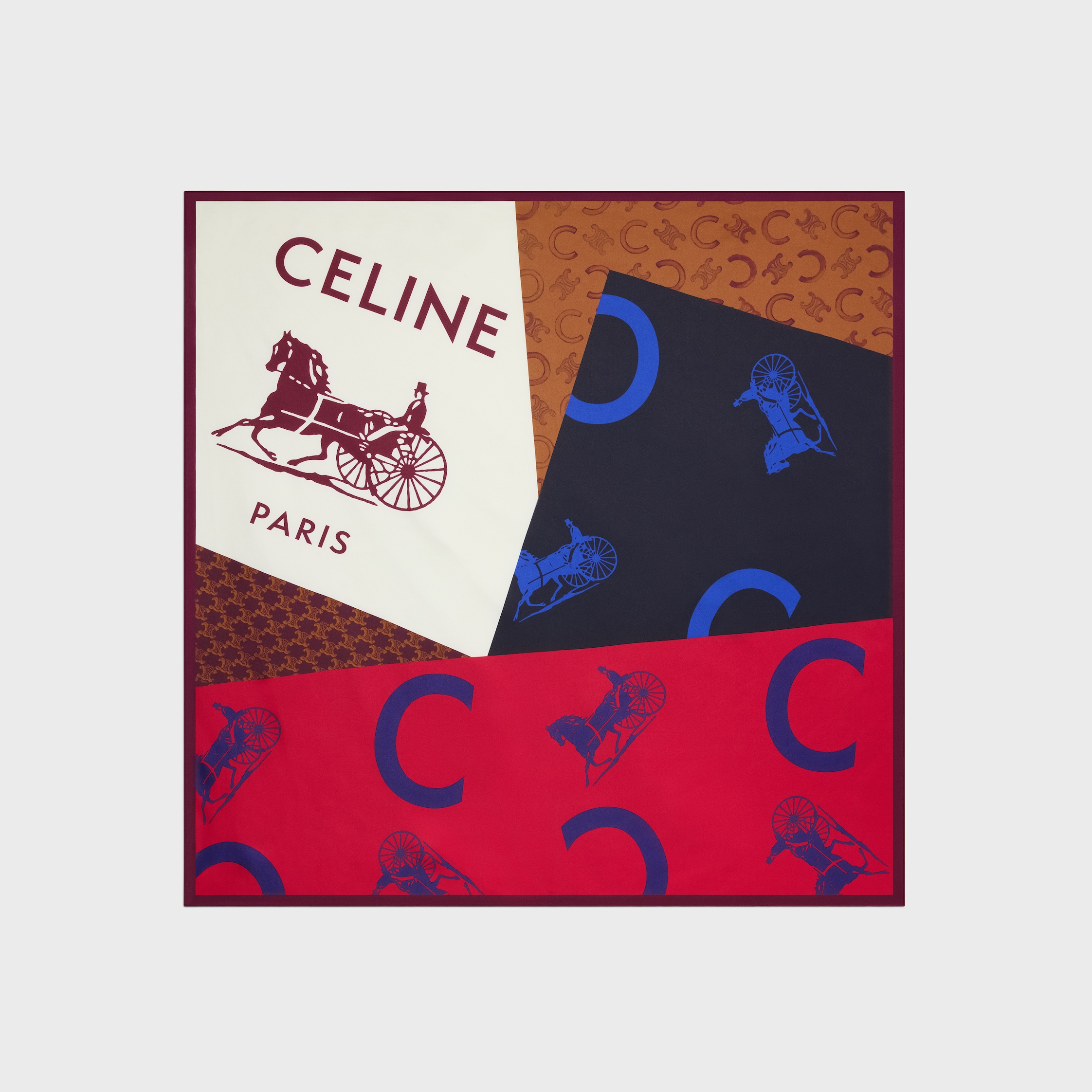 Square in Silk Twill