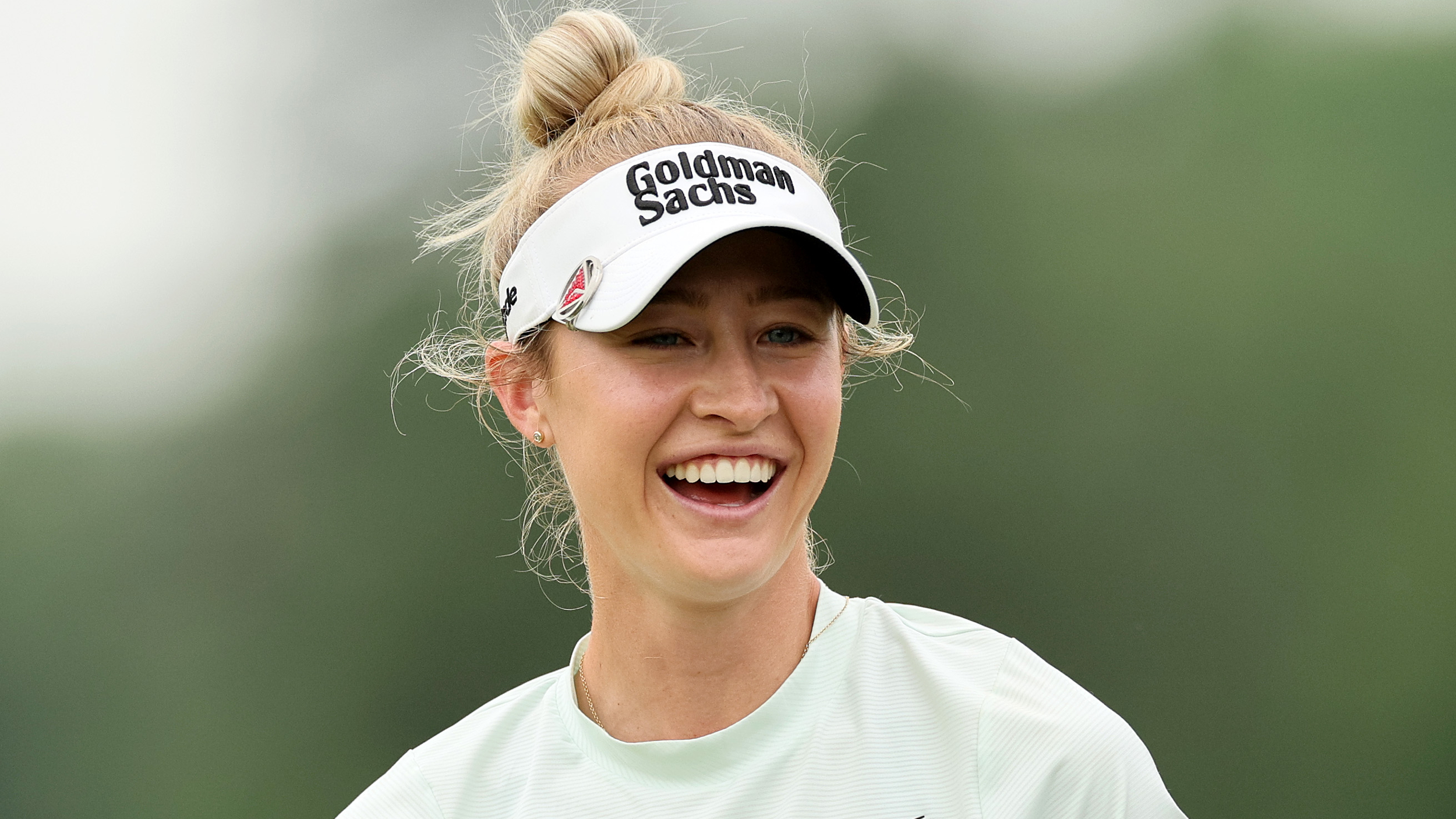 Nelly Korda in a practice round before the Chevron Championship