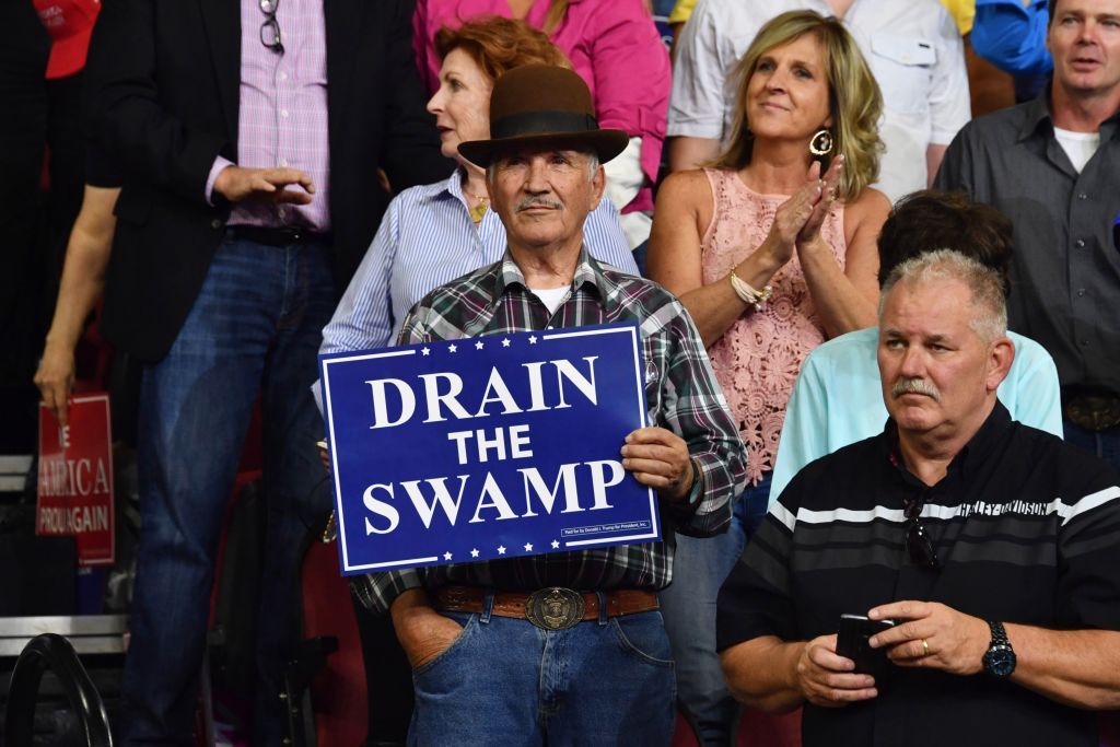 Trump supporter at Montana rally