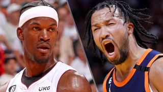 (L, R) Jimmy Butler and Jalen Brunson will clash in the Game 5 Heat vs. Knicks live stream