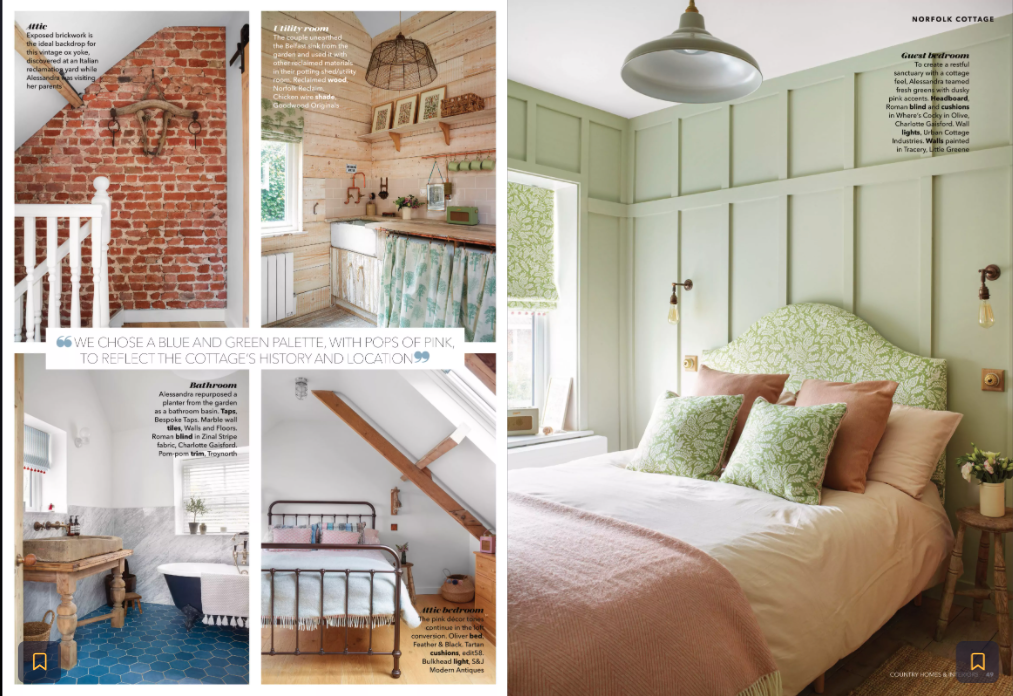 Country Homes &amp; Interiors April 2021 issue pages