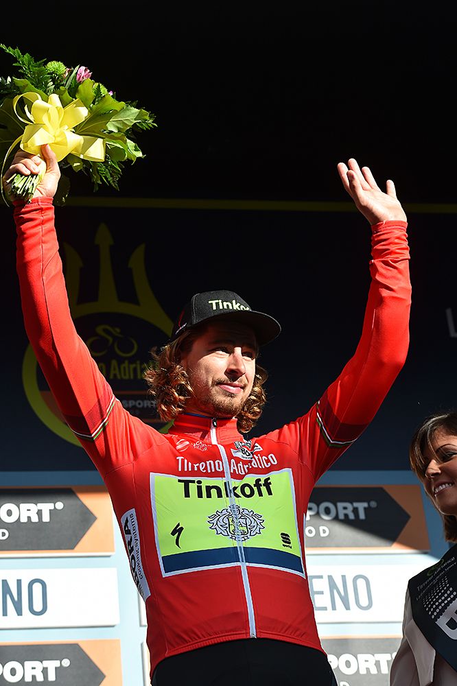 Peter Sagan (Tinkoff) leads the points competition