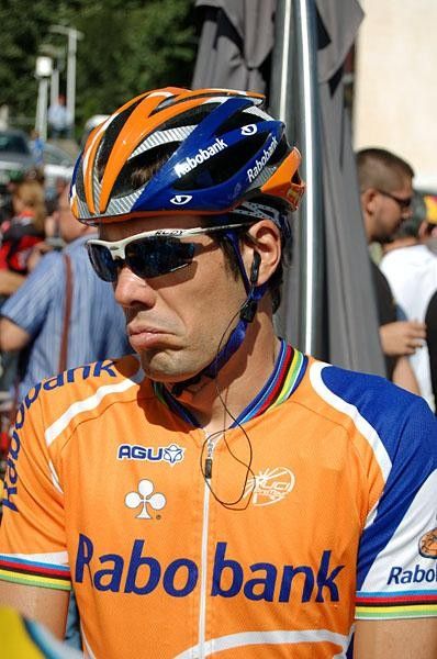Oscar Freire have his opinion on today's start which went uphill immediately for 12 kilometres.
