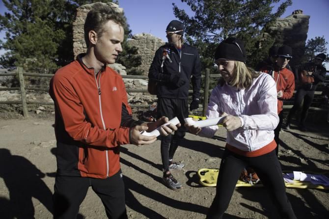 Team building exercises took place for new Garmin rides plus staff at the team's Boulder mini-camp