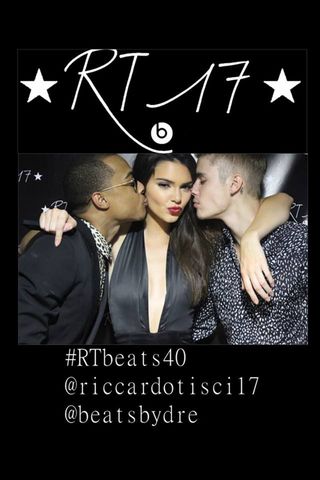 Khalil, Kendall Jenner, Justin Bieber in the Beats by Dre photobooth